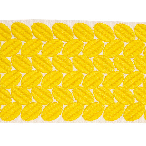 Schumacher Fabric Trim 70659 Berkeley Tape Yellow