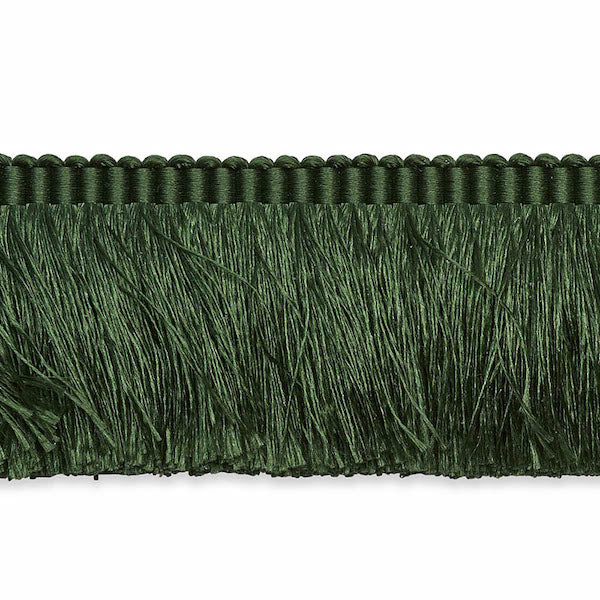Schumacher Fabric Trim 74594 Francois Silk Brush Fringe Emerald