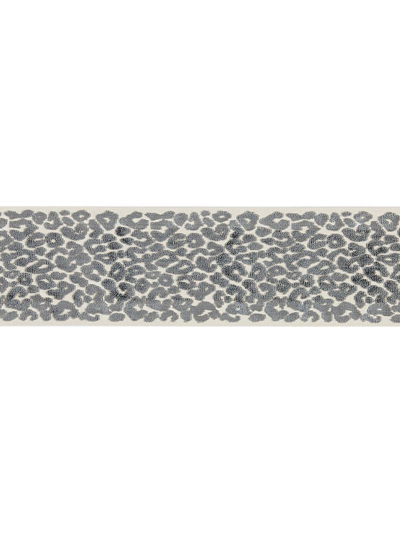 Scalamandre Fabric SC 0003T3277 Leopard Velvet Tape Smoke